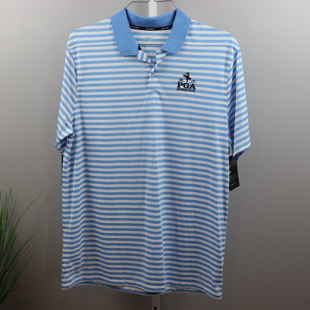 Nike Golf Dri-FIT PGA 2019 Bethpage Black Polo Men’s L NWT